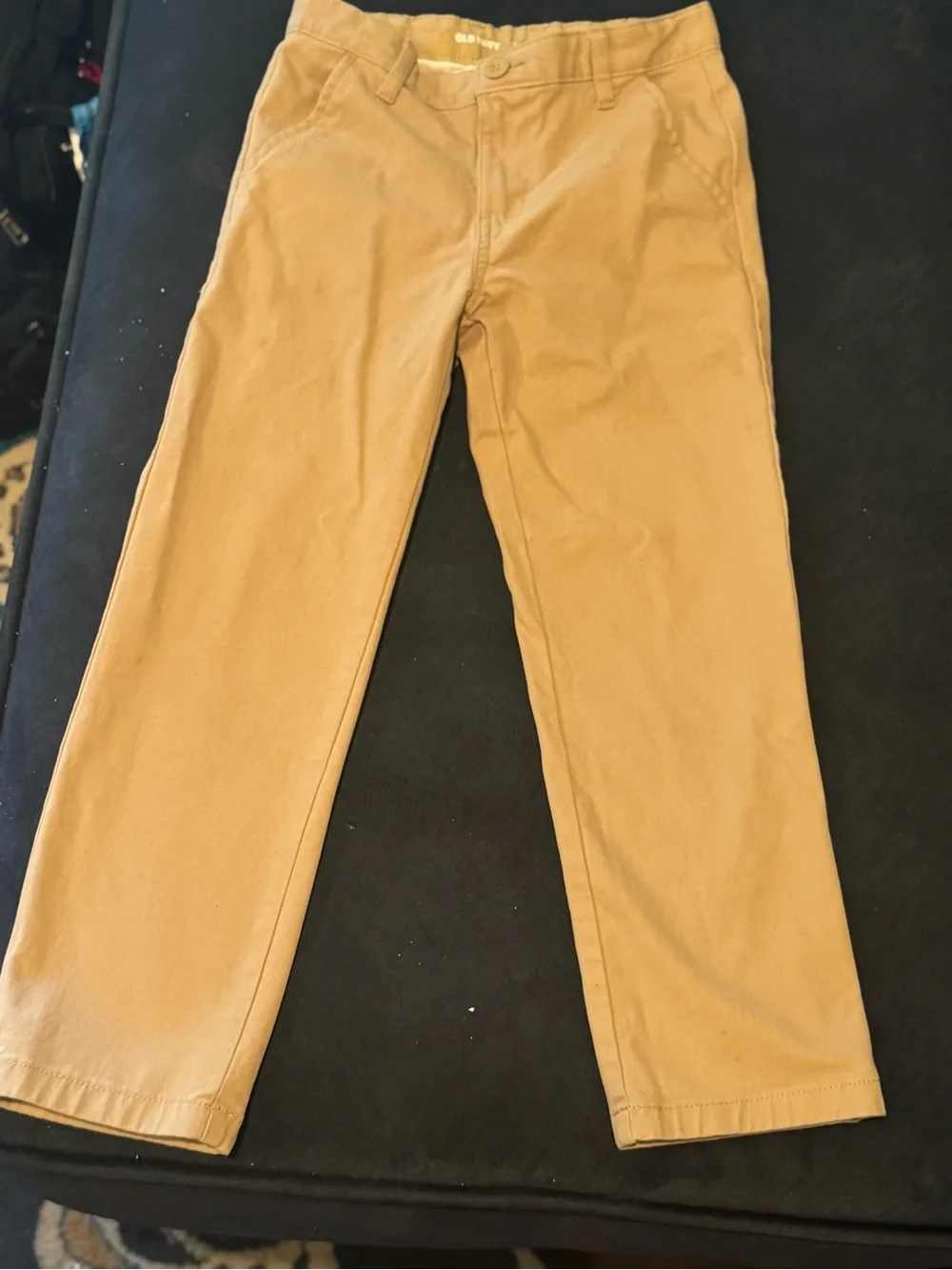 Old Navy Girls Khaki Uniform Pants Size 8- 5 Pairs
